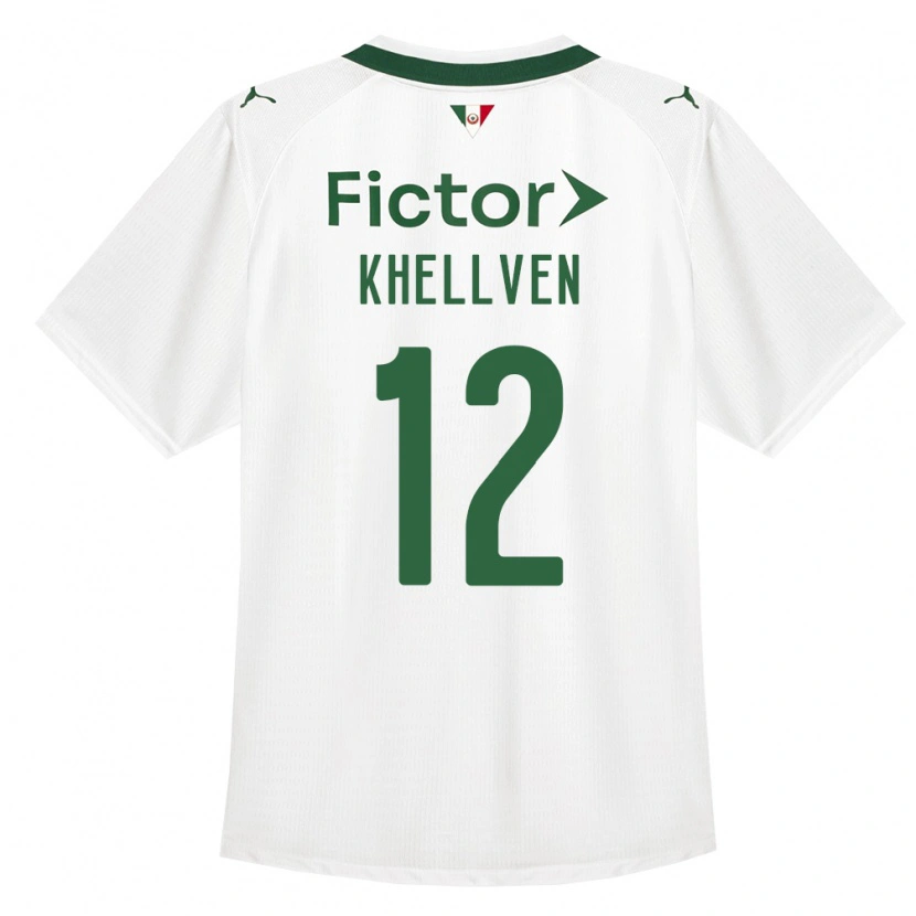 Danxen Niño Camiseta Khellven Douglas Silva Oliveira #12 Verde Blanco 2ª Equipación 2026/27 La Camisa