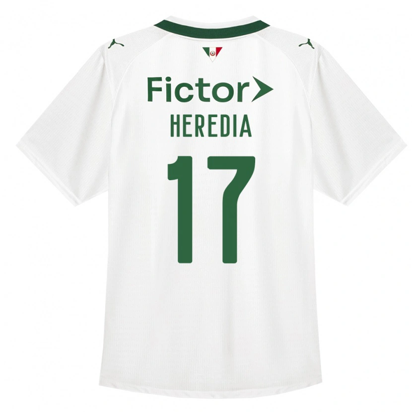 Danxen Niño Camiseta Jesus Heredia #17 Verde Blanco 2ª Equipación 2026/27 La Camisa