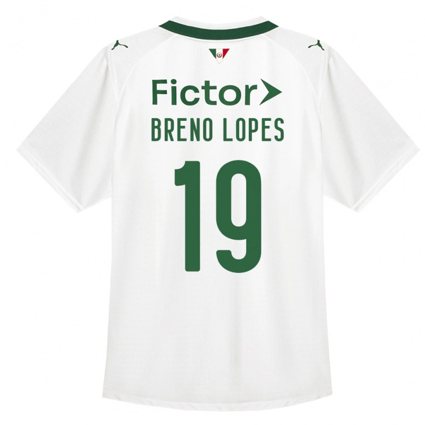 Danxen Niño Camiseta Breno Lopes #19 Verde Blanco 2ª Equipación 2026/27 La Camisa