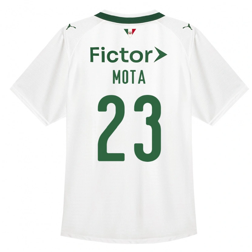 Danxen Niño Camiseta Flávia Mota #23 Verde Blanco 2ª Equipación 2026/27 La Camisa