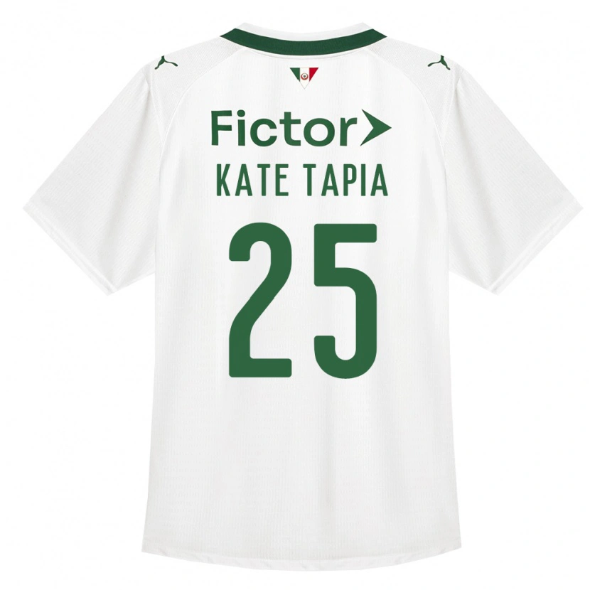 Danxen Niño Camiseta Kate Tapia #25 Verde Blanco 2ª Equipación 2026/27 La Camisa