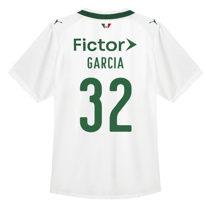 Danxen Niño Camiseta Garcia #32 Verde Blanco 2ª Equipación 2026/27 La Camisa