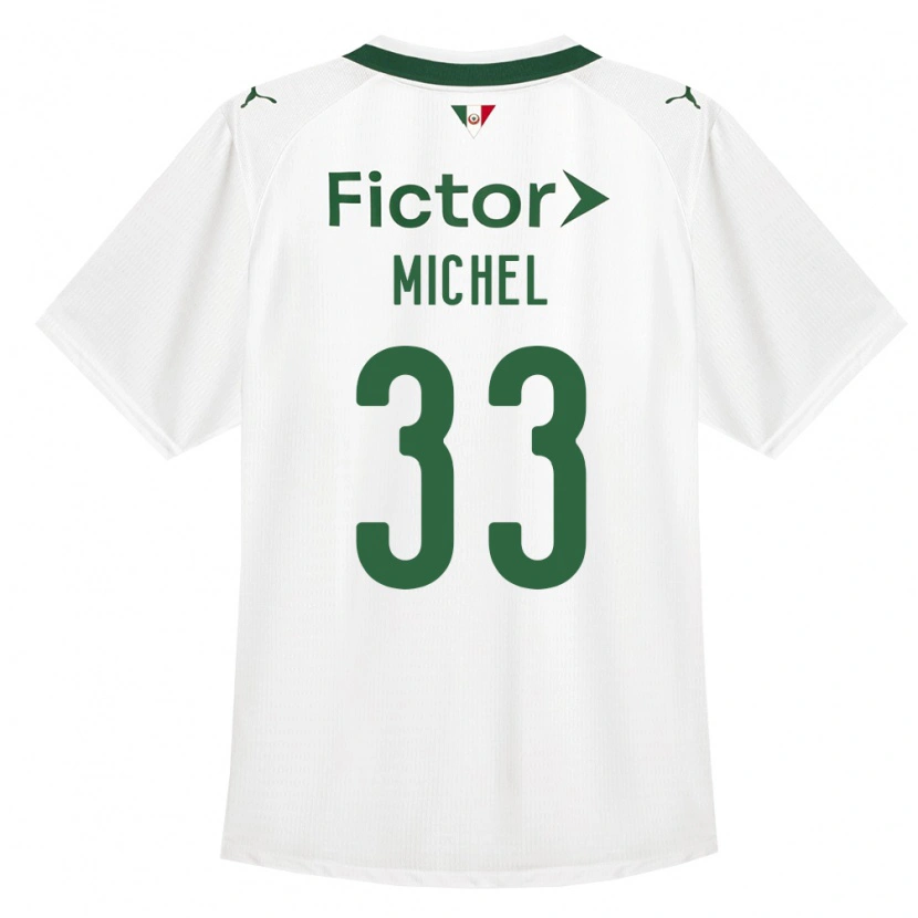 Danxen Niño Camiseta Michel #33 Verde Blanco 2ª Equipación 2026/27 La Camisa