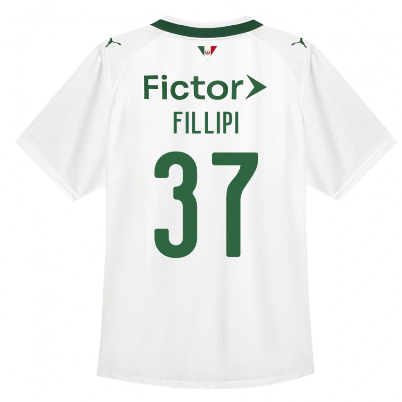 Danxen Niño Camiseta Riquelme Fillipi #37 Verde Blanco 2ª Equipación 2026/27 La Camisa