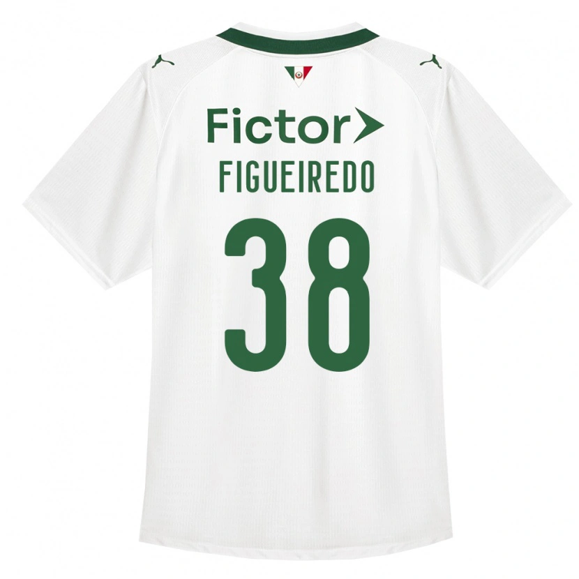 Danxen Niño Camiseta Figueiredo #38 Verde Blanco 2ª Equipación 2026/27 La Camisa