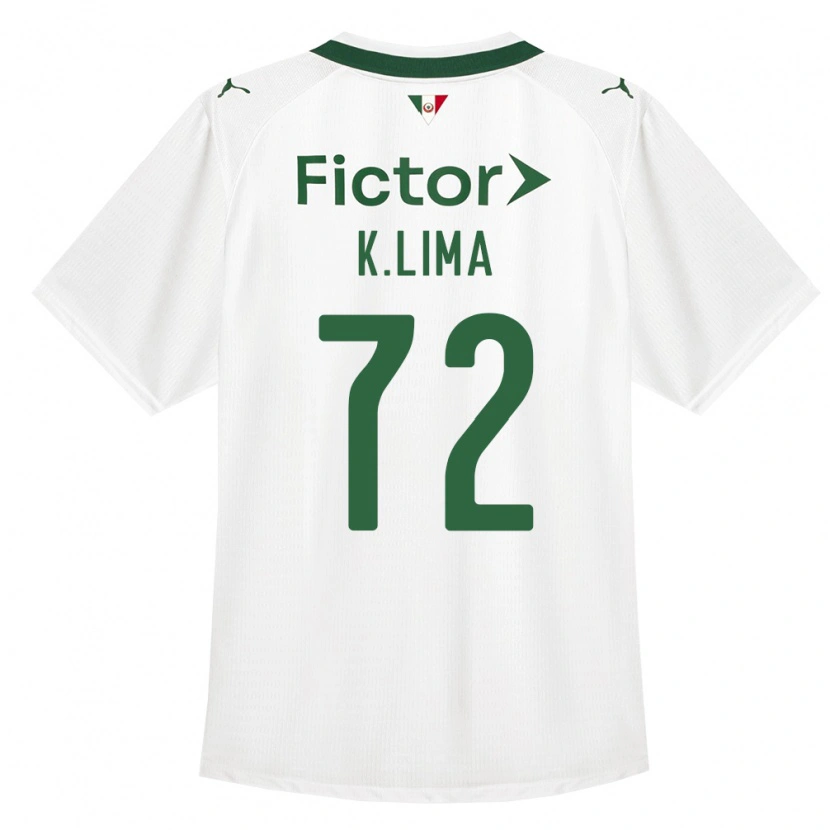 Danxen Niño Camiseta Kauan Lima #72 Verde Blanco 2ª Equipación 2026/27 La Camisa