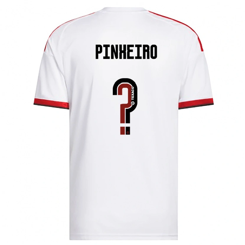 Danxen Niño Camiseta Enzo Pinheiro #0 Blanco Rojo Negro 2ª Equipación 2026/27 La Camisa
