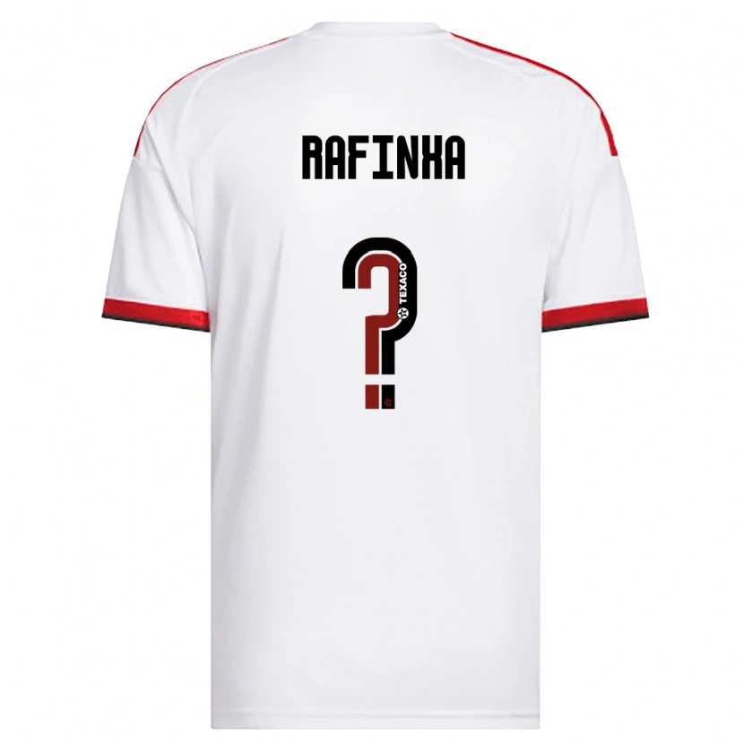 Danxen Niño Camiseta Rafael Henrique Tomaz Da Silva #0 Blanco Rojo Negro 2ª Equipación 2026/27 La Camisa