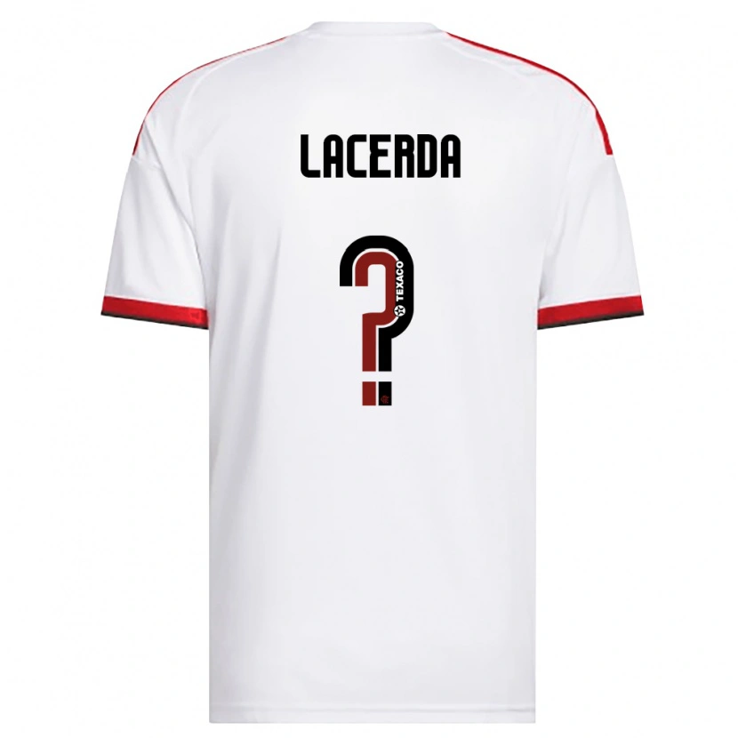 Danxen Niño Camiseta Thalita Lacerda #0 Blanco Rojo Negro 2ª Equipación 2026/27 La Camisa