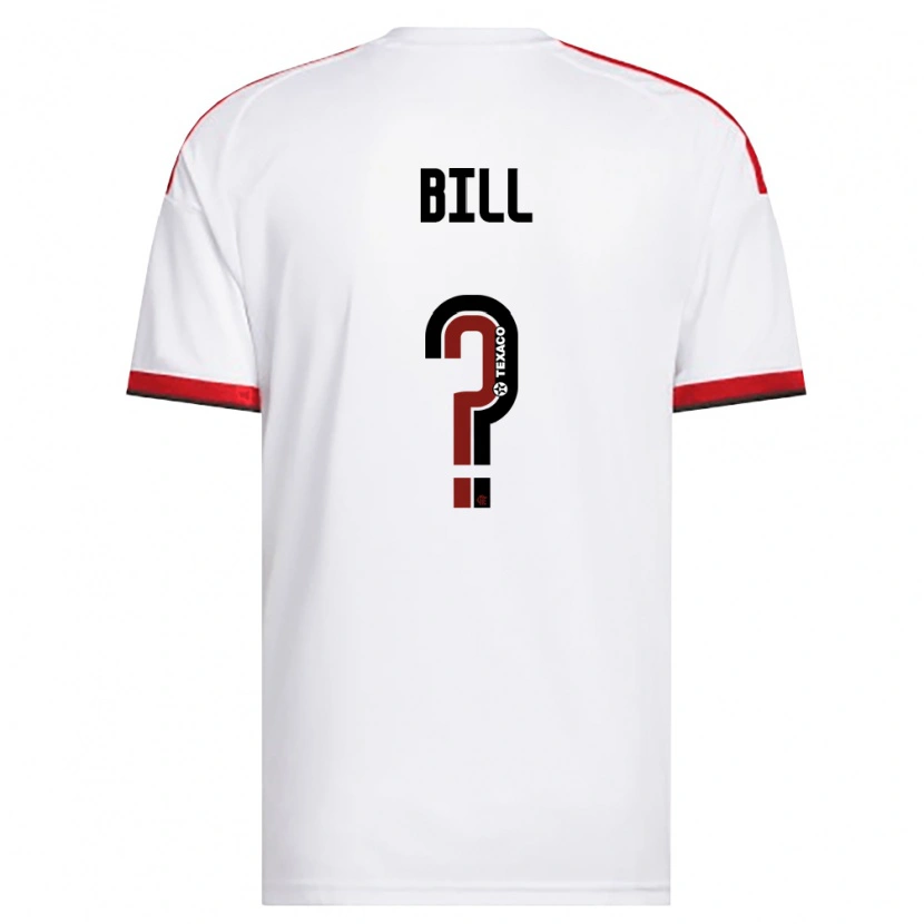 Danxen Niño Camiseta Bill #0 Blanco Rojo Negro 2ª Equipación 2026/27 La Camisa