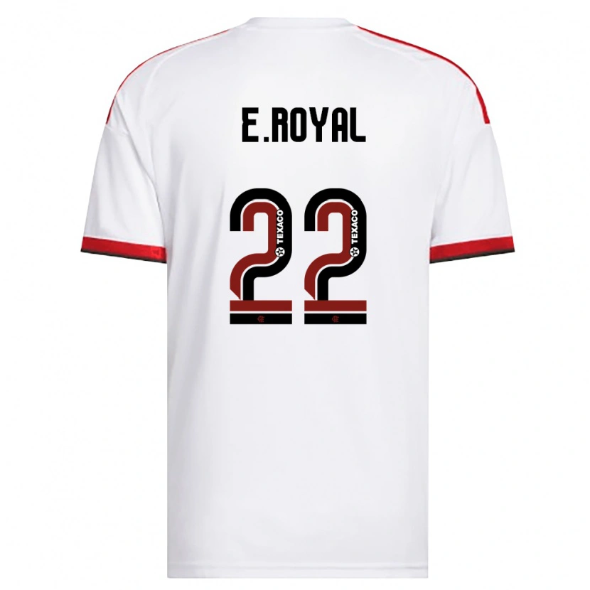 Danxen Niño Camiseta Emerson Royal #22 Blanco Rojo Negro 2ª Equipación 2026/27 La Camisa