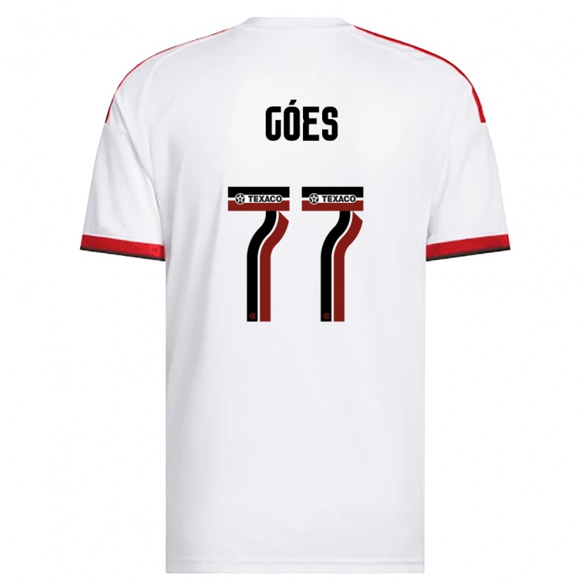 Danxen Niño Camiseta Johnny Góes #77 Blanco Rojo Negro 2ª Equipación 2026/27 La Camisa