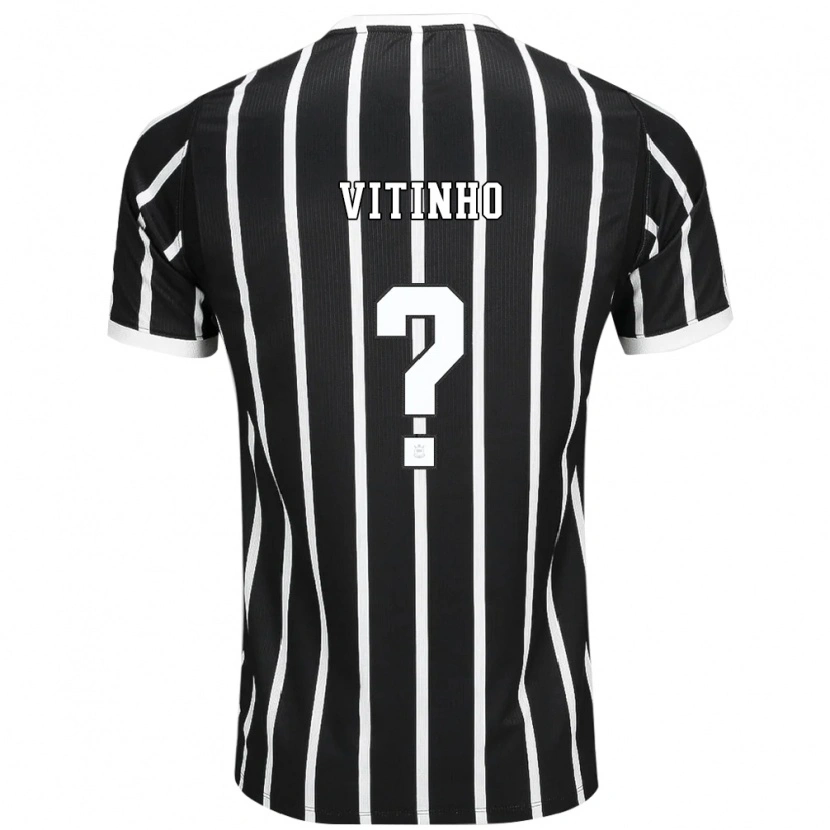 Danxen Niño Camiseta Vitinho #0 Negro Blanco Rojo 2ª Equipación 2026/27 La Camisa