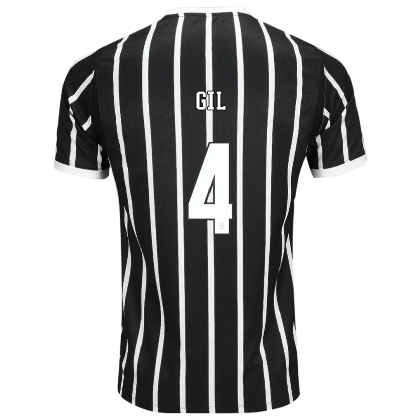 Danxen Niño Camiseta Gil #4 Negro Blanco Rojo 2ª Equipación 2026/27 La Camisa