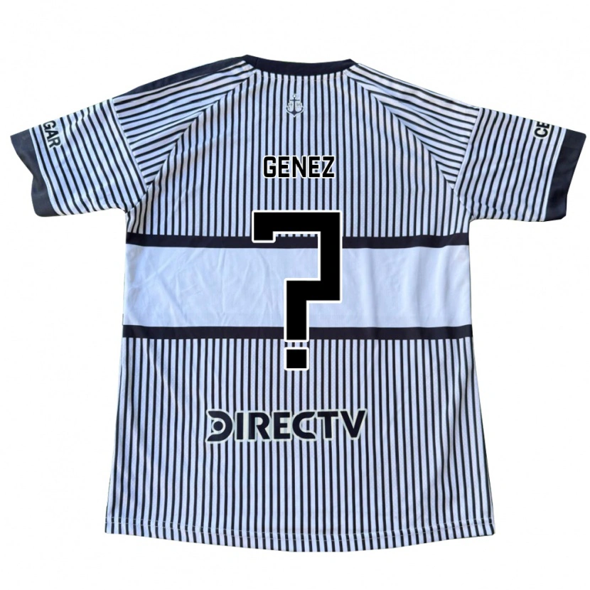 Danxen Niño Camiseta Nahuel Genez #0 Blanco Negro Amarillo 2ª Equipación 2026/27 La Camisa