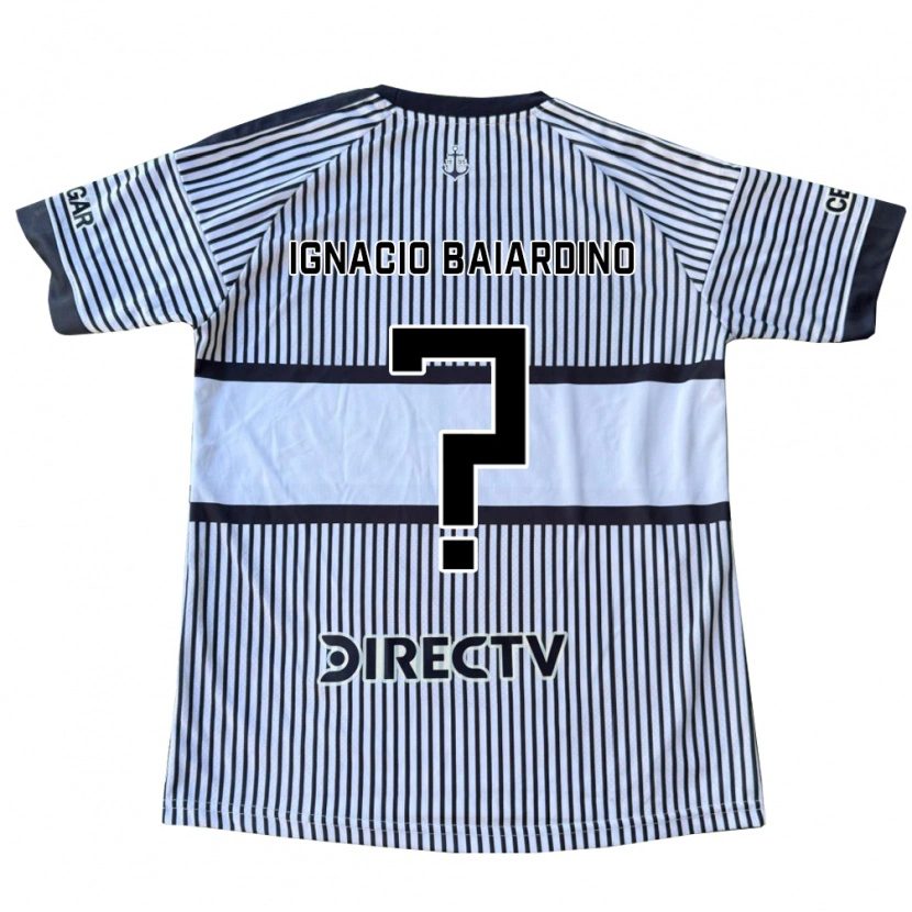 Danxen Niño Camiseta Juan Ignacio Baiardino #0 Blanco Negro Amarillo 2ª Equipación 2026/27 La Camisa