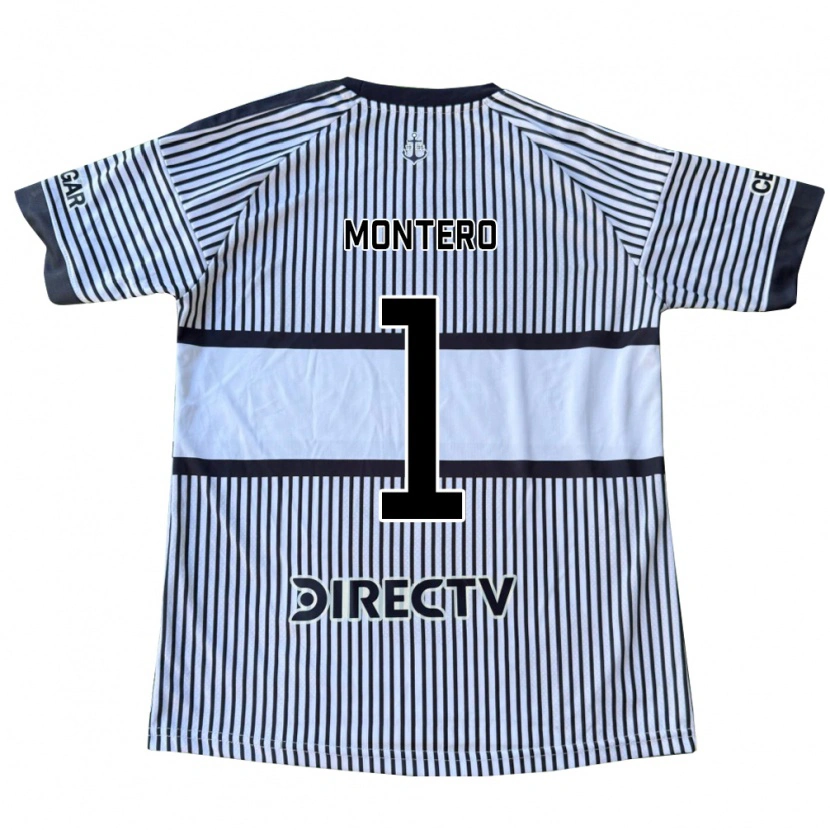 Danxen Niño Camiseta Álvaro Montero #1 Blanco Negro Amarillo 2ª Equipación 2026/27 La Camisa