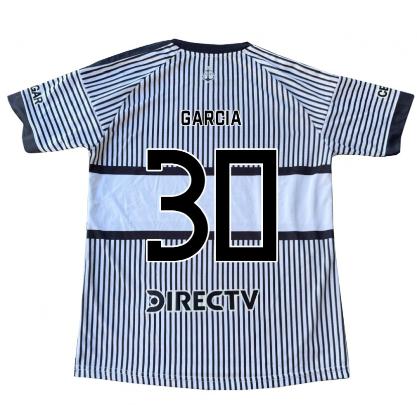 Danxen Niño Camiseta Javier García #30 Blanco Negro Amarillo 2ª Equipación 2026/27 La Camisa