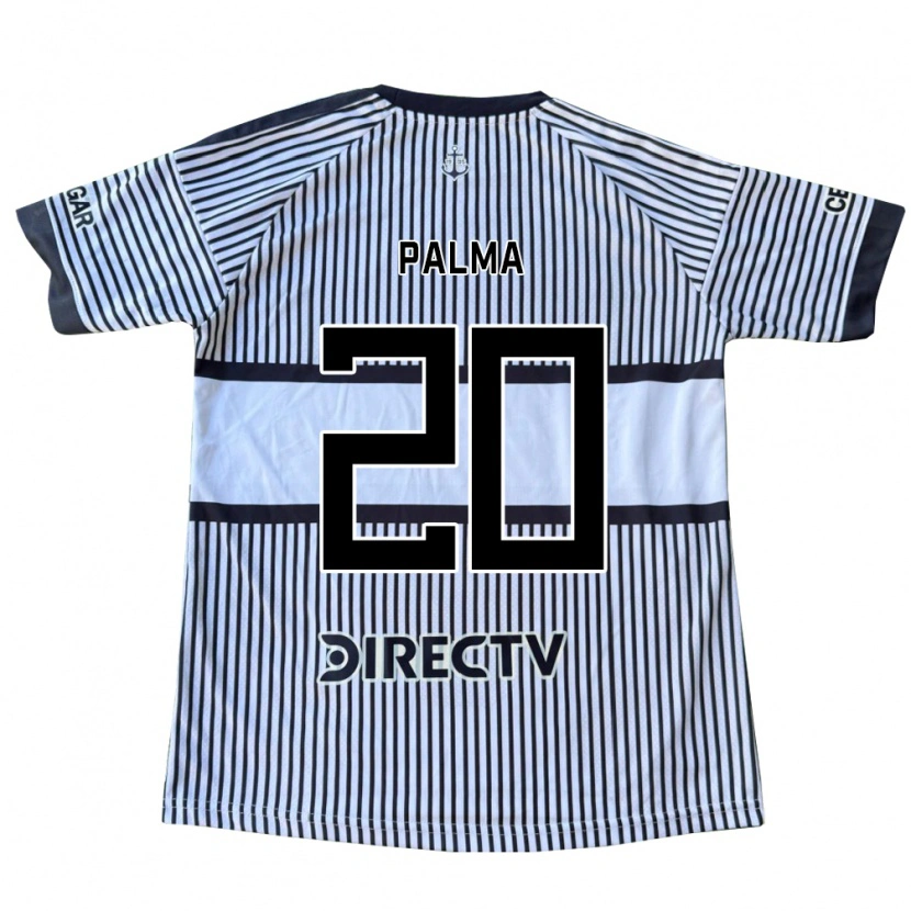 Danxen Niño Camiseta Lucas Palma #20 Blanco Negro Amarillo 2ª Equipación 2026/27 La Camisa