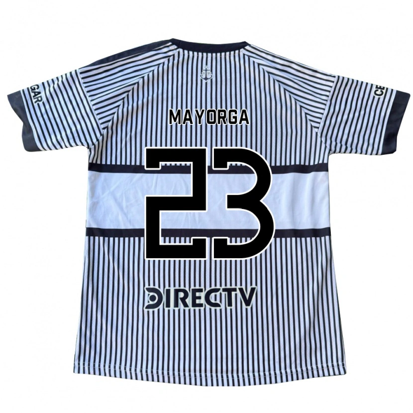 Danxen Niño Camiseta Miriam Mayorga #23 Blanco Negro Amarillo 2ª Equipación 2026/27 La Camisa