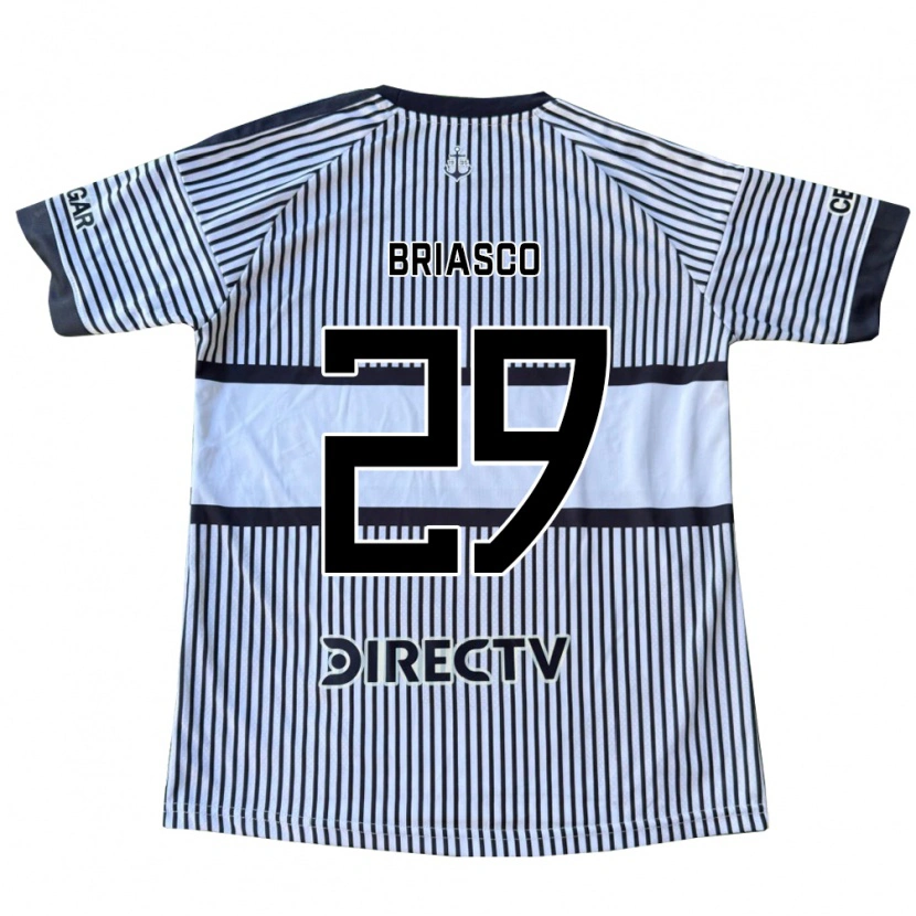 Danxen Niño Camiseta Norberto Briasco #29 Blanco Negro Amarillo 2ª Equipación 2026/27 La Camisa