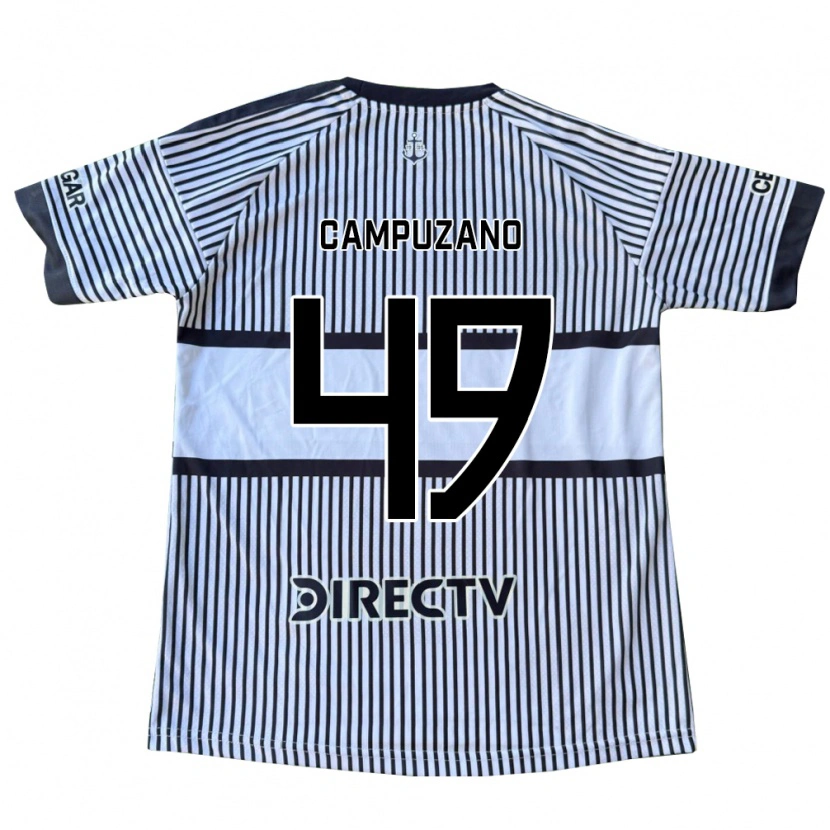 Danxen Niño Camiseta Jorman Campuzano #49 Blanco Negro Amarillo 2ª Equipación 2026/27 La Camisa
