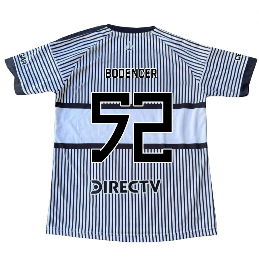 Danxen Niño Camiseta Erik Bodencer #52 Blanco Negro Amarillo 2ª Equipación 2026/27 La Camisa