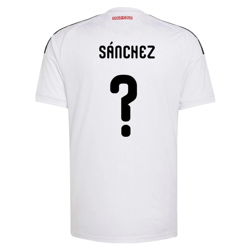 Danxen Hombre Camiseta Bastian Sánchez #0 Blanco Negro 1ª Equipación 2026/27 La Camisa