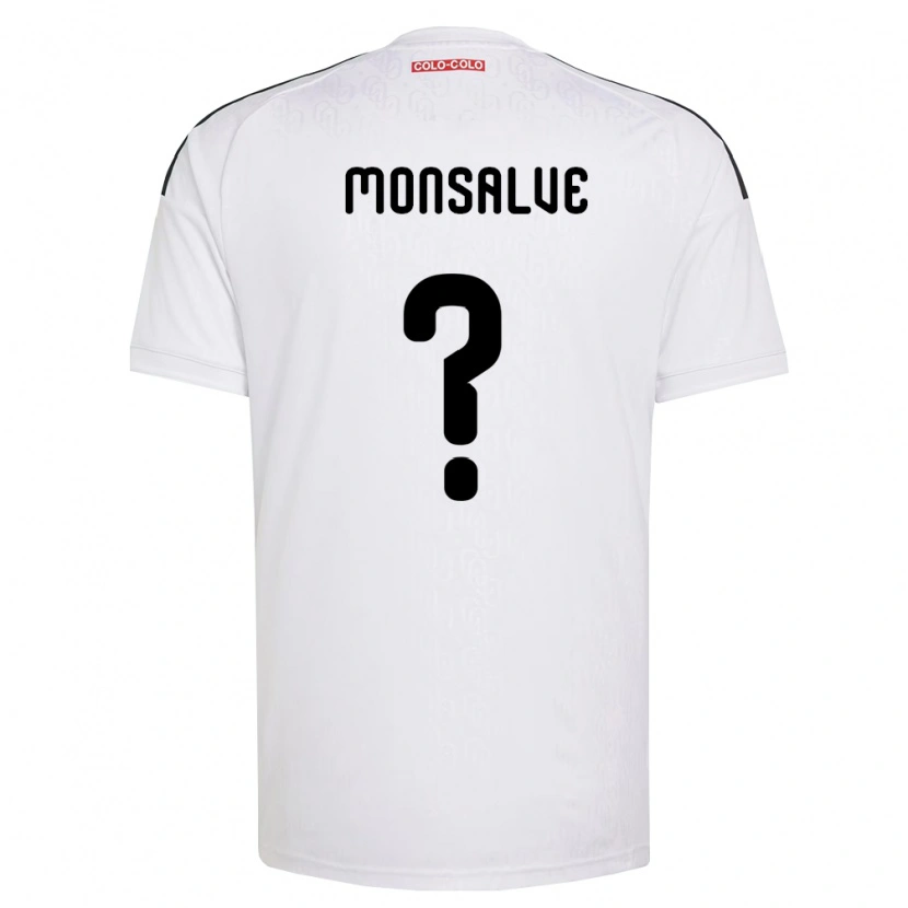 Danxen Hombre Camiseta Gaspar Monsalve #0 Blanco Negro 1ª Equipación 2026/27 La Camisa
