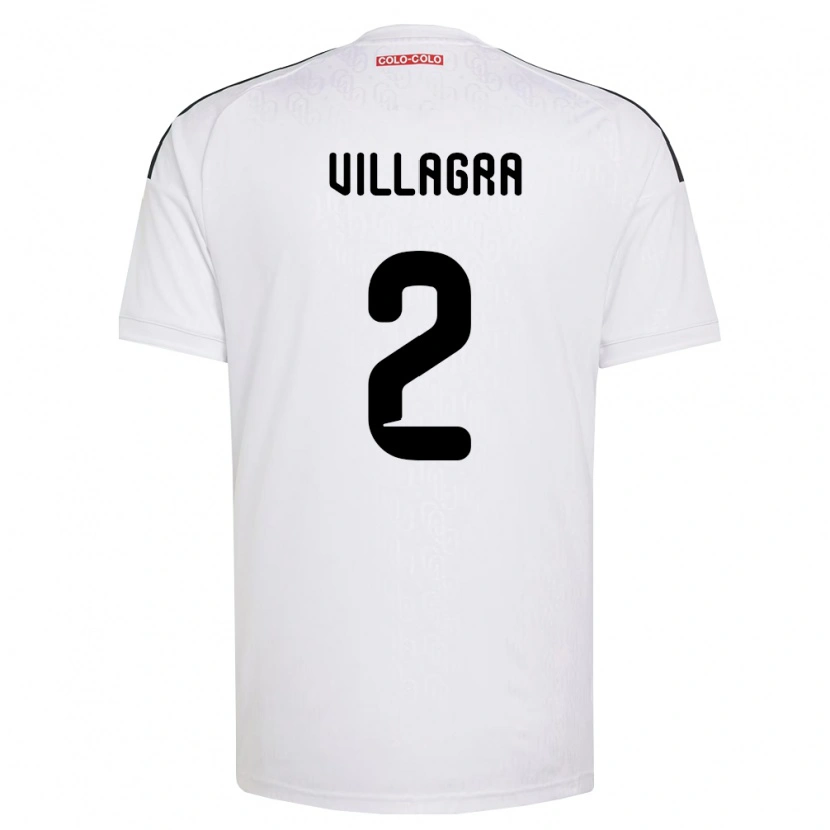 Danxen Hombre Camiseta Jonathan Villagra #2 Blanco Negro 1ª Equipación 2026/27 La Camisa