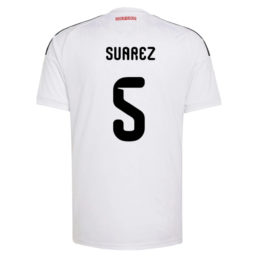 Danxen Hombre Camiseta Nicolás Suarez #5 Blanco Negro 1ª Equipación 2026/27 La Camisa