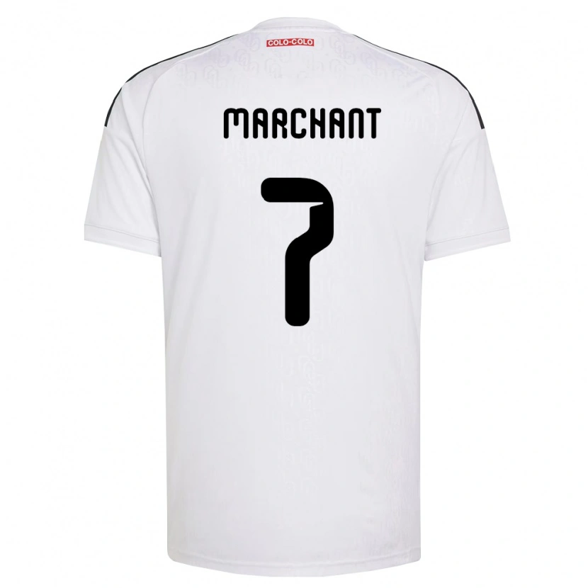 Danxen Hombre Camiseta Francisco Marchant #7 Blanco Negro 1ª Equipación 2026/27 La Camisa