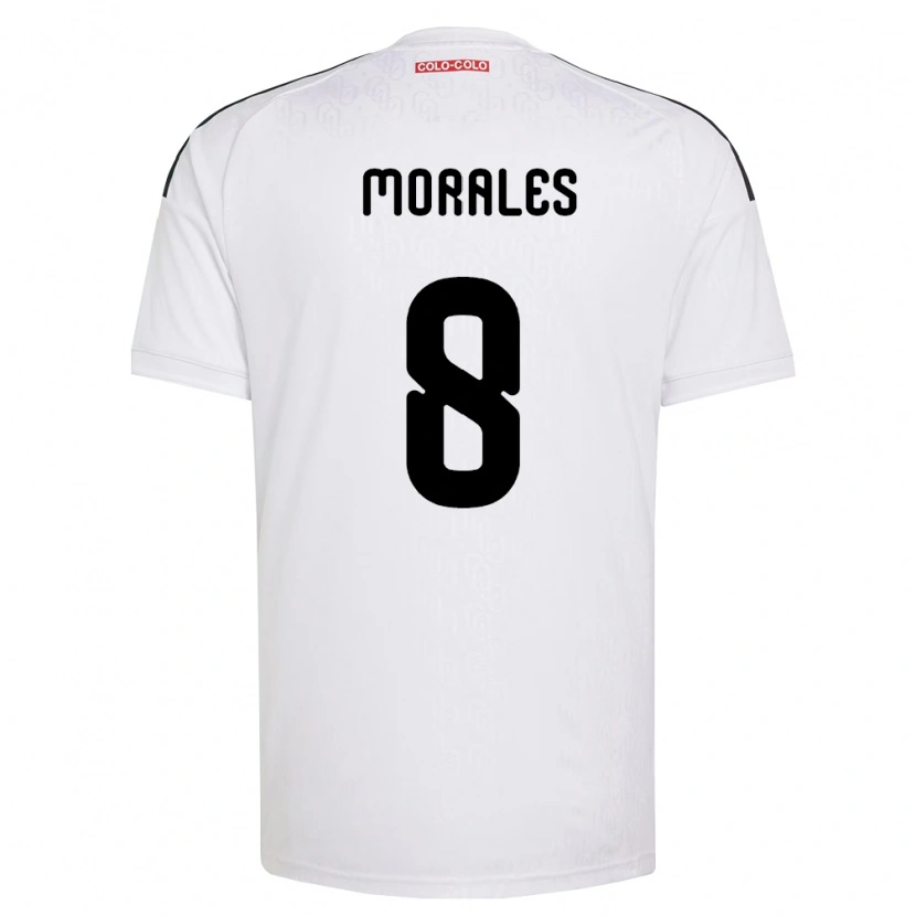 Danxen Hombre Camiseta Cristopher Morales #8 Blanco Negro 1ª Equipación 2026/27 La Camisa