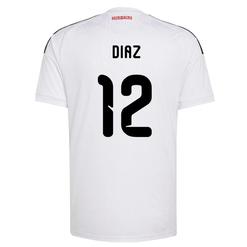 Danxen Hombre Camiseta Javiera Díaz #12 Blanco Negro 1ª Equipación 2026/27 La Camisa