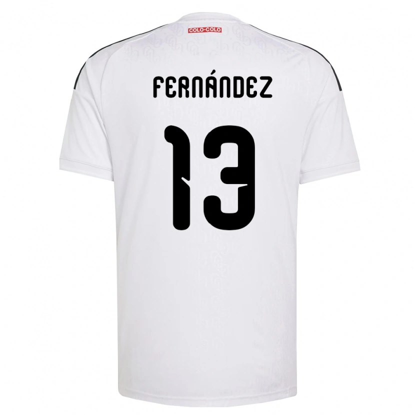 Danxen Hombre Camiseta Matías Fernández #13 Blanco Negro 1ª Equipación 2026/27 La Camisa