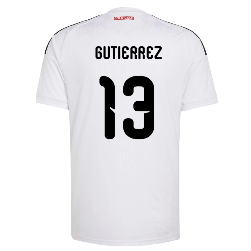 Danxen Hombre Camiseta Bruno Gutiérrez #13 Blanco Negro 1ª Equipación 2026/27 La Camisa