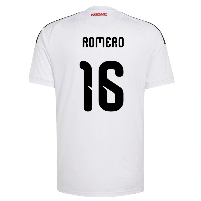 Danxen Hombre Camiseta Evanz Romero #16 Blanco Negro 1ª Equipación 2026/27 La Camisa