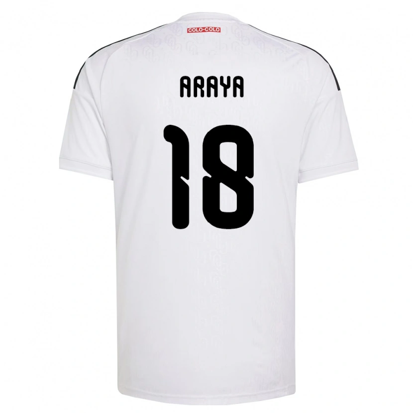 Danxen Hombre Camiseta Benjamín Araya #18 Blanco Negro 1ª Equipación 2026/27 La Camisa