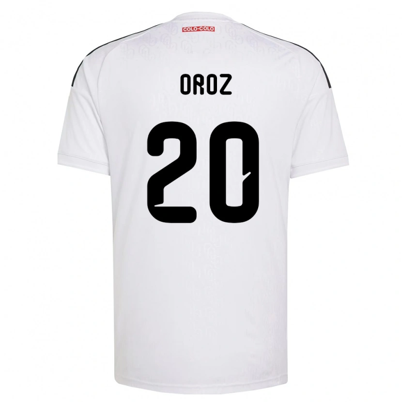 Danxen Hombre Camiseta Alexander Oroz #20 Blanco Negro 1ª Equipación 2026/27 La Camisa
