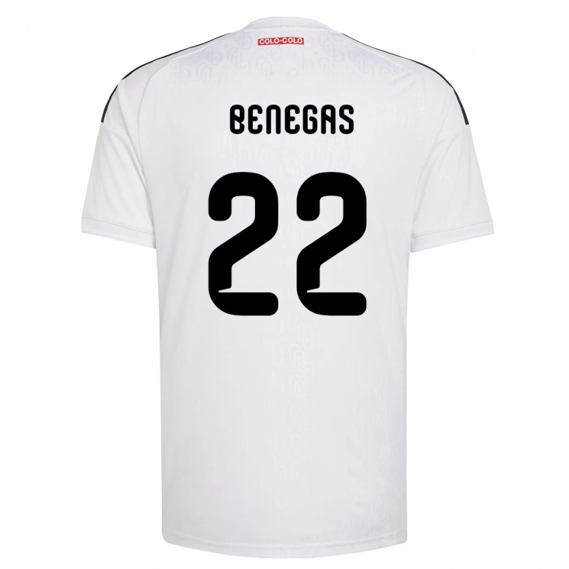 Danxen Hombre Camiseta Leandro Benegas #22 Blanco Negro 1ª Equipación 2026/27 La Camisa
