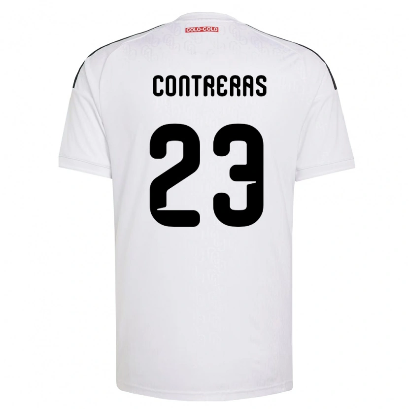 Danxen Hombre Camiseta Amaro Contreras #23 Blanco Negro 1ª Equipación 2026/27 La Camisa