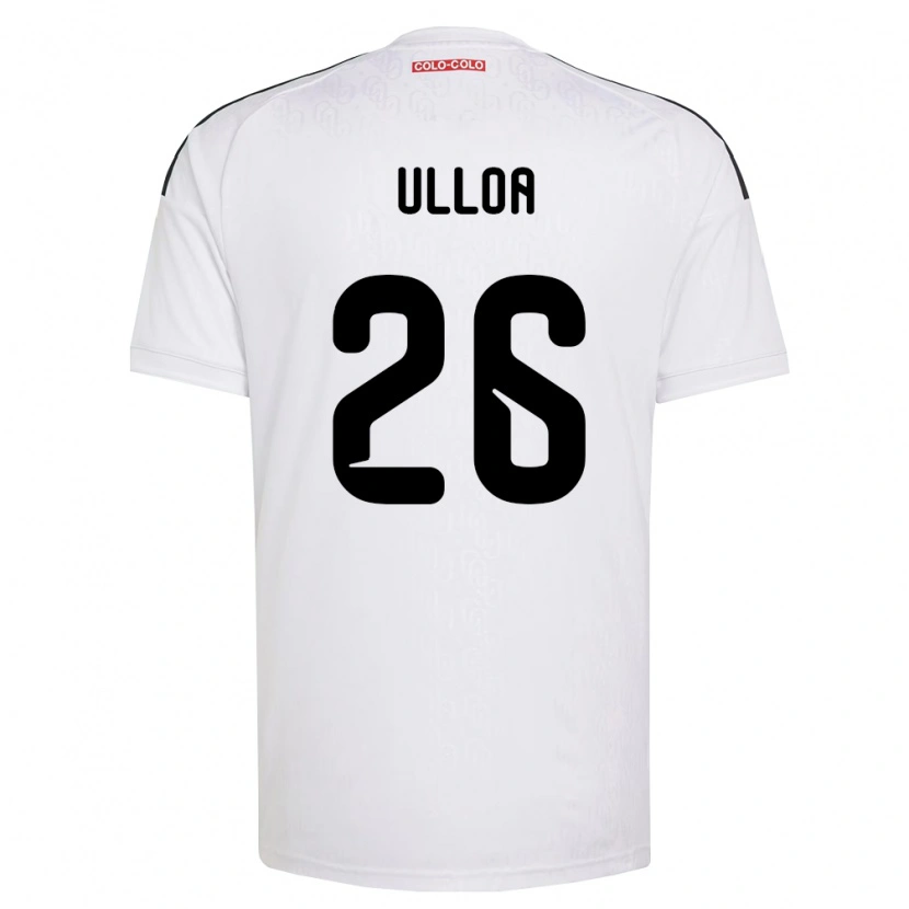 Danxen Hombre Camiseta Diego Ulloa #26 Blanco Negro 1ª Equipación 2026/27 La Camisa