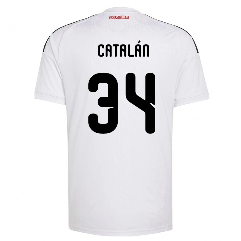 Danxen Hombre Camiseta Rodrigo Catalán #34 Blanco Negro 1ª Equipación 2026/27 La Camisa