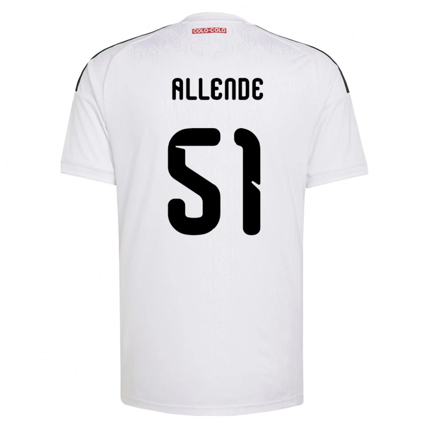 Danxen Hombre Camiseta Pierre Allende #51 Blanco Negro 1ª Equipación 2026/27 La Camisa