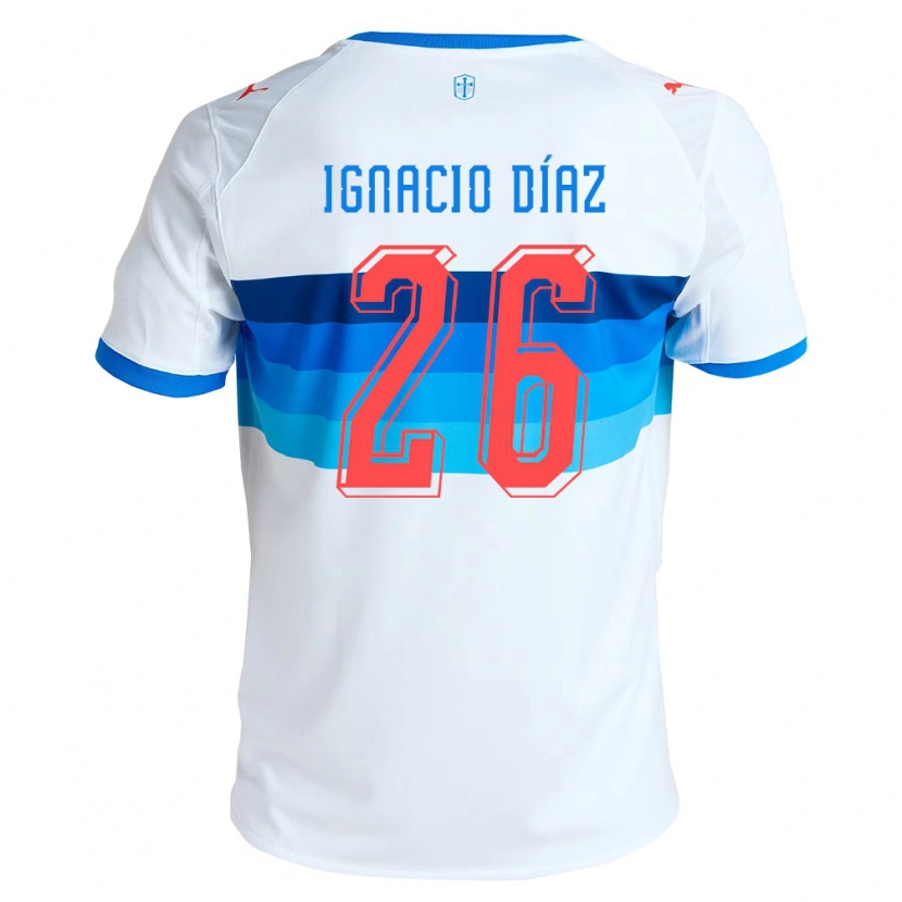 Danxen Hombre Camiseta Juan Ignacio Díaz #26 Blanco Azul Cielo 1ª Equipación 2026/27 La Camisa