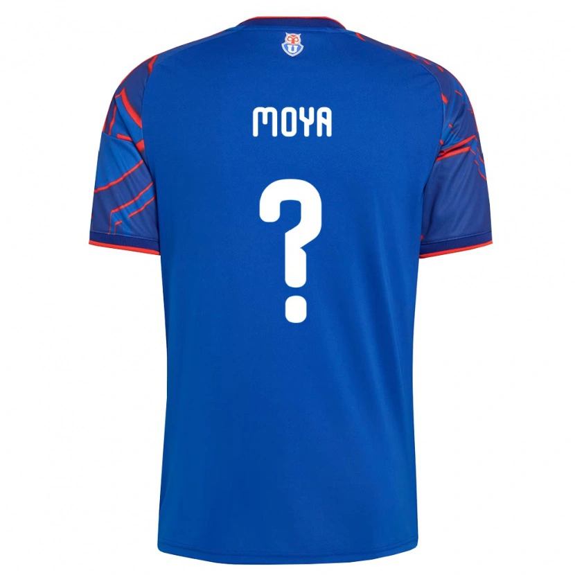 Danxen Hombre Camiseta Flavio Moya #0 Azul Real Rojo 1ª Equipación 2026/27 La Camisa