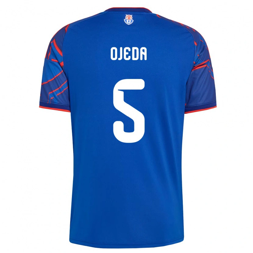 Danxen Hombre Camiseta Emmanuel Ojeda #5 Azul Real Rojo 1ª Equipación 2026/27 La Camisa