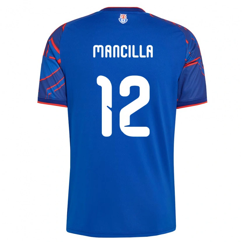 Danxen Hombre Camiseta Franco Mancilla #12 Azul Real Rojo 1ª Equipación 2026/27 La Camisa