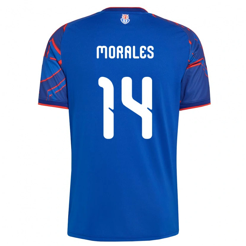 Danxen Hombre Camiseta Marcelo Morales #14 Azul Real Rojo 1ª Equipación 2026/27 La Camisa