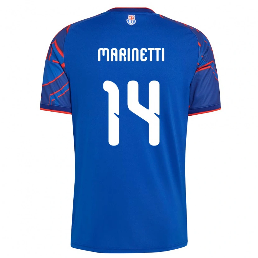Danxen Hombre Camiseta Nicolás Marinetti #14 Azul Real Rojo 1ª Equipación 2026/27 La Camisa
